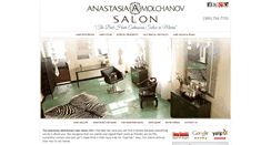 Desktop Screenshot of anastasiamolchanovhairsalonmiami.com